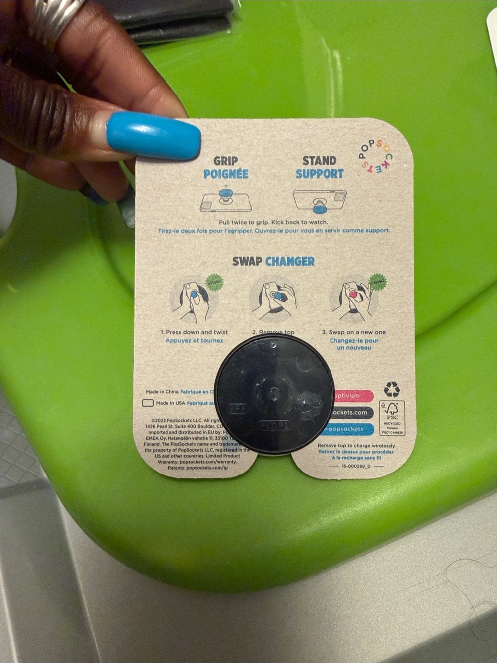 PopGrip Phone Grip - Picture 2 of 2